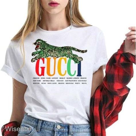 gucci cherry print cotton t-shirt|Gucci jaguar shirt.